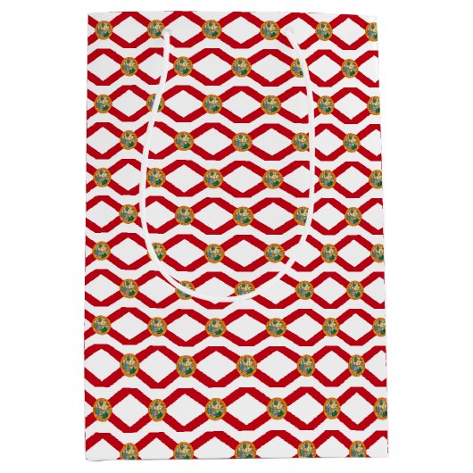 米国フロリダ州旗抱き枕 ミディアムペーパーバッグ (正面)