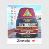 米国フロリダ州 – 鍵西 – 最南端のポイントブイ –  シール (シート)