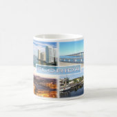 米国フロリダ – マイアミ川の河口ブリッケル鍵 コーヒーマグカップ (中央)