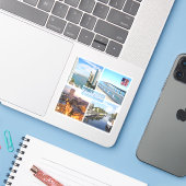 米国フロリダ – マイアミ川の河口ブリッケル鍵 シール (ノートパソコンとiPhone)