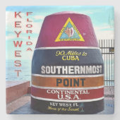 米国フロリダ-鍵西-南端ポイントブイ- ストーンコースター (正面)