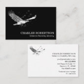 *~*米国ブラックのアメリカン·イーグル·グレー·グレー 名刺 (正面/裏面)