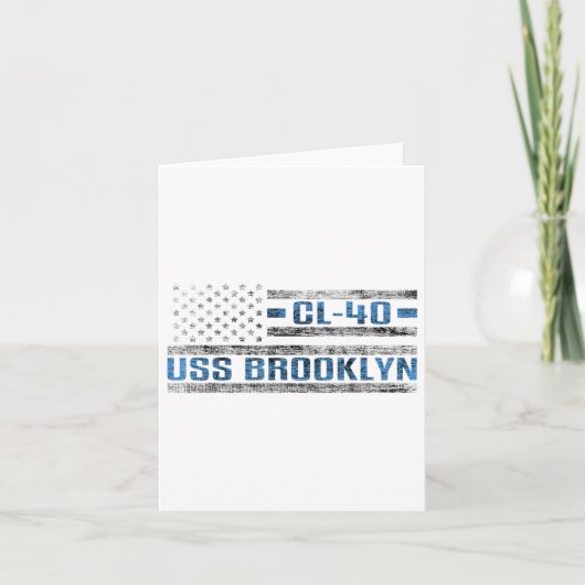 米国ブルックリン世界戦艦Cl-40アメリカ陸軍 カード (正面)