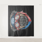 米国ブルドッグ タペストリー (正面)