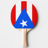 米国プエルトリコ国旗を持つ卓球ラケット 卓球ラケット (正面)