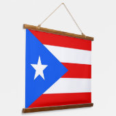 米国プエルトリコ国旗を掲げたウォールタペストリー 吊り下げ型タペストリー (傾斜あり)