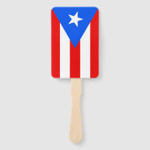 米国プエルトリコ国旗を掲げたハンドファンのセット ハンドファン (正面)