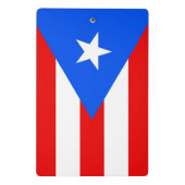 米国プエルトリコ州旗を持つミニクリップボード ミニクリップボード (裏面)