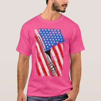 米国プライドトロンボニスト7月の4thギフトジャズミュージックTr Tシャツ