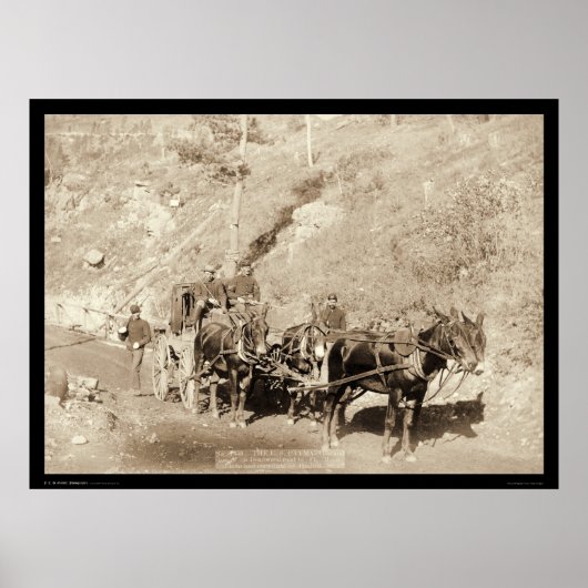 米国ペイマスター&ガードフォートミードSD 1888 ポスター (正面)