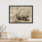 米国ペイマスター&ガードフォートミードSD 1888 ポスター (キッチン)