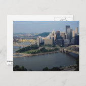 米国ペンシルバニア州ピッツバーグのゴールデントライアングル ポストカード (正面/裏面)