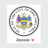 米国ペンシルバニア州フィラデルフィアの封印 シール (シート)