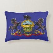 米国ペンシルバニア州国旗 アクセントクッション (正面)