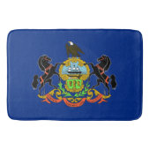 米国ペンシルバニア州旗を持つ大型バスマット バスマット (正面)