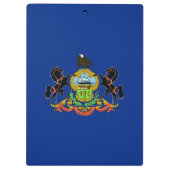 米国ペンシルバニア州旗を持つ愛国的なクリップボード クリップボード (裏面)