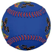 米国ペンシルバニア州旗を持つ愛国的ソフトボール ソフトボール (正面)