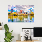 米国ペンシルバニア州，ピッツバーグ ポスター (ホームオフィス)