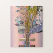 米国ペンシルバニア州，フィラデルフィア ジグソーパズル (縦)