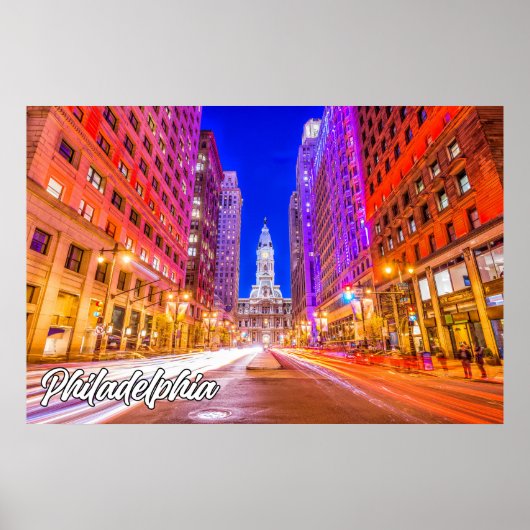 米国ペンシルバニア州，フィラデルフィア ポスター (正面)