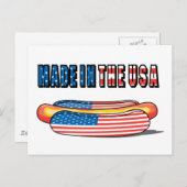 米国ホットドッグ ポストカード (正面/裏面)