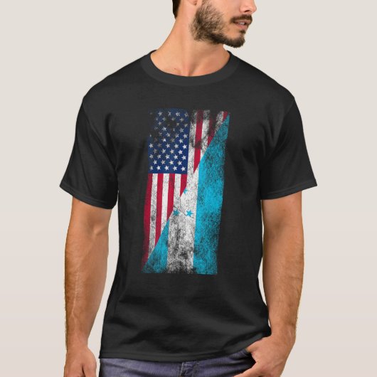 米国ホンジュラス国旗アメリカ合衆国Hondur Tシャツ (正面)