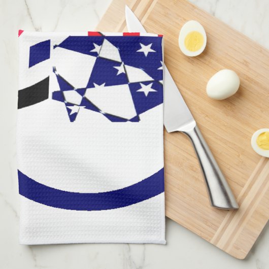 米国ホープ美しいアメージング国旗のデザインAr キッチンタオル (四つ折り)