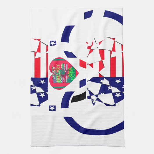 米国ホープ美しいアメージング国旗のデザインAr キッチンタオル (縦)