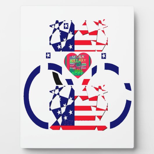 米国ホープ美しいアメージング国旗のデザインAr フォトプラーク (正面)