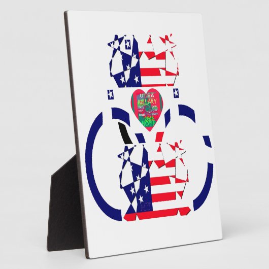 米国ホープ美しいアメージング国旗のデザインAr フォトプラーク (側面)