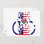 米国ホープ美しいアメージング国旗のデザインAr ポストカード (正面/裏面)