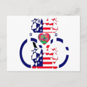 米国ホープ美しいアメージング国旗のデザインAr ポストカード (正面)