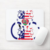 米国ホープ美しいアメージング国旗のデザインAr マウスパッド (マウス)