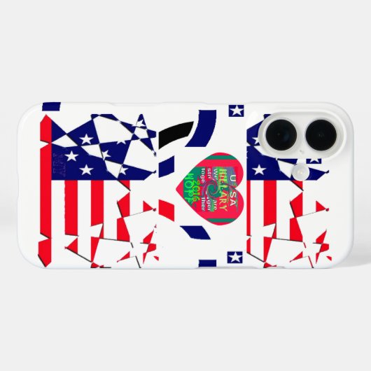 米国ホープ美しいアメージング国旗のデザインAr Case-Mate iPhoneケース (裏面 (横))