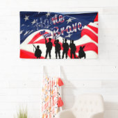 米国ホームオブザブレイブ 横断幕 (インサイチュ)