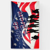 米国ホームオブザブレイブ 横断幕 (縦)