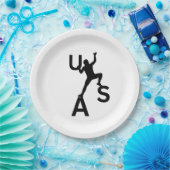 米国ボルダリング ペーパープレート (パーティー)