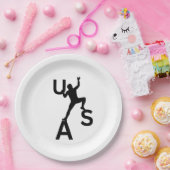 米国ボルダリング ペーパープレート (パーティー)