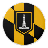 米国ボルチモア州旗とセラミックノブの引っ張り セラミックノブ (正面)