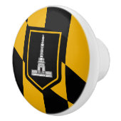 米国ボルチモア州旗とセラミックノブの引っ張り セラミックノブ (右)