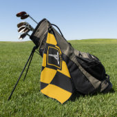 米国ボルチモア州旗を持つゴルフタオル ゴルフタオル (グリーン)