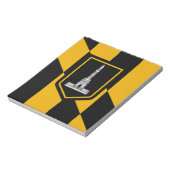 米国ボルチモア州旗を持つメモ帳 ノートパッド (回転)