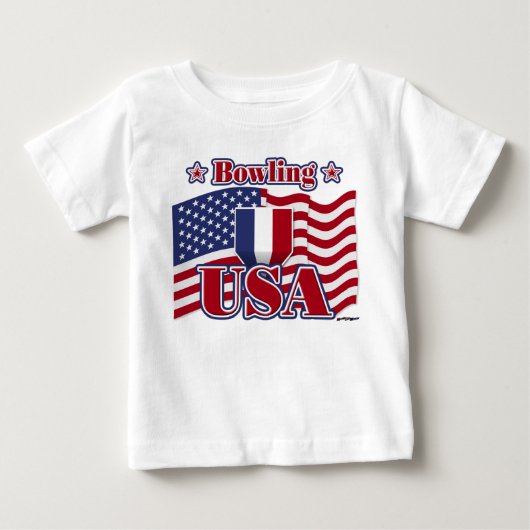 米国ボーリング ベビーTシャツ (正面)