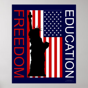 米国ポスター – FREEDOM - EDUCATION ポスター
