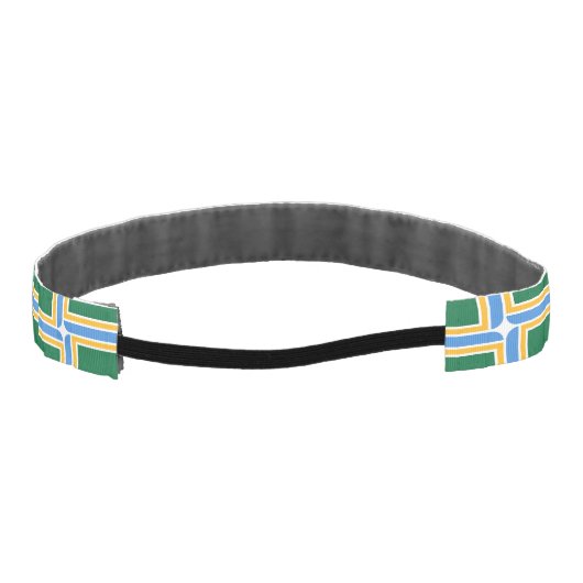 米国ポースリップまたは滑ることトランド州旗を持つノンヘッドバンド アスレチックヘッドバンド (裏面)