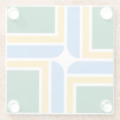 米国ポートランド州旗を持つガラスコースター ガラスコースター (裏面)