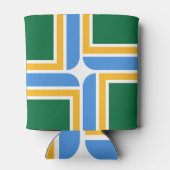 米国ポートランド州旗を持つクーラーボックス 缶クーラー (裏面)