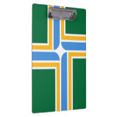 米国ポートランド州旗を持つ愛国的なクリップボード クリップボード (右)