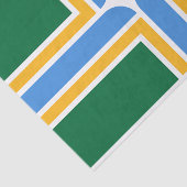 米国ポートランド州旗を持つ愛国的なティッシュペーパー 薄葉紙 (詳細)