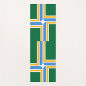 米国ポートランド州旗を持つ愛国的なヨガマット ヨガマット (正面)